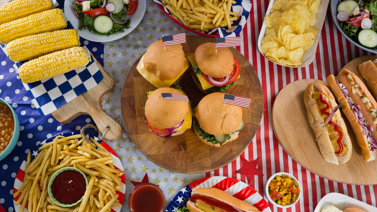 Products for a Fourth of July cookout