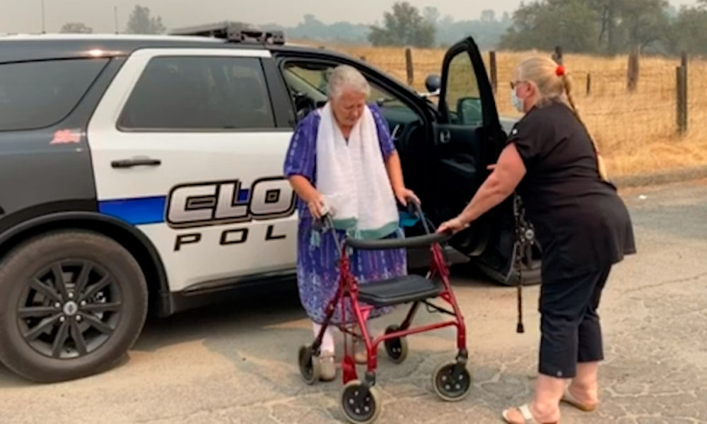 Clovis PD Brings GreatGreat Grandmother to Safety in Auberry