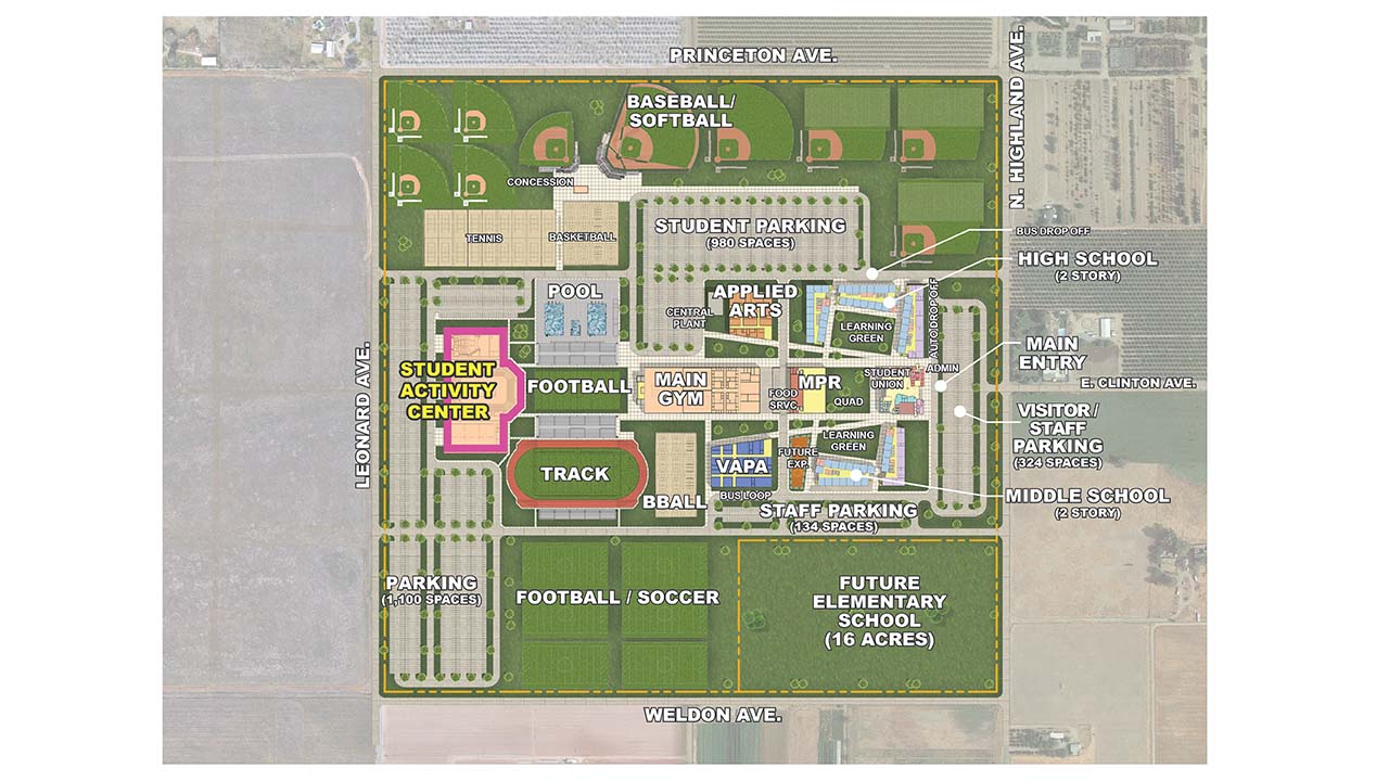 Reedley High School Campus Map - Bianka Sapphira