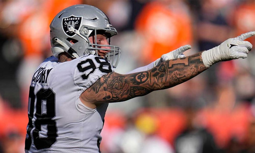 Raiders DE Maxx Crosby wants to rack up QB sacks in Las Vegas