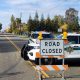 Fresno blocked street