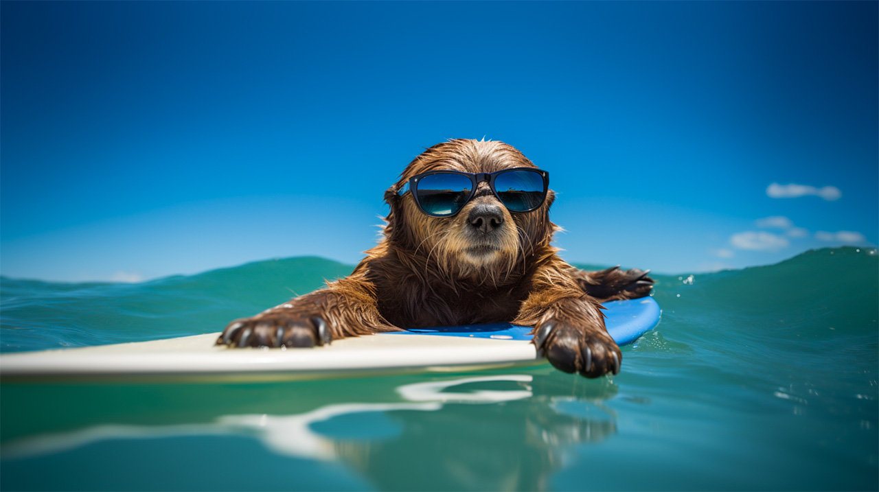 A sea otter is terrorizing California surfers - Los Angeles Times