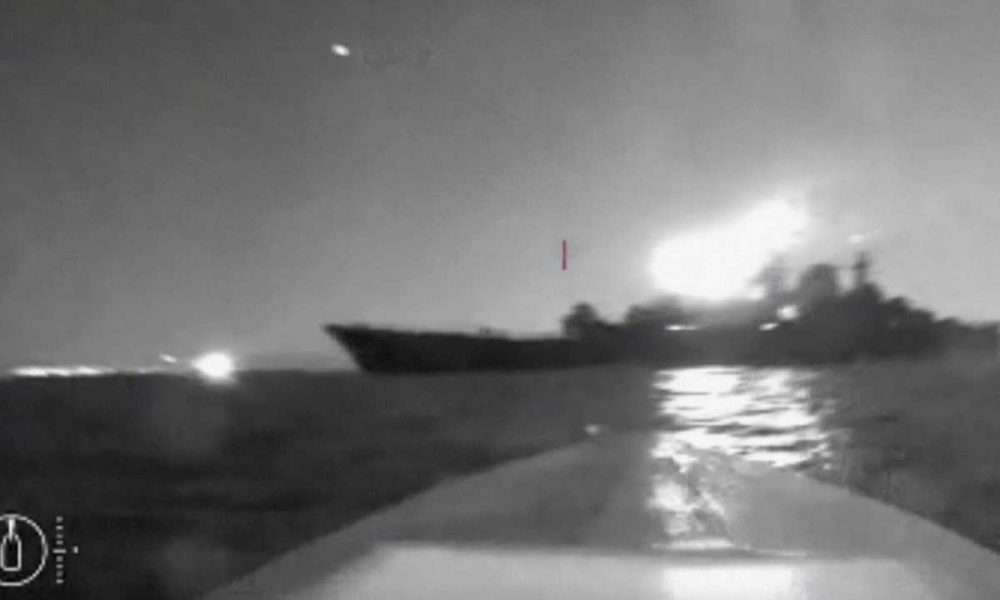 Ukraine Says Its Drones Hit, Damage Russian Naval Ship in Black Sea Port - GV Wire - Vimarsana News